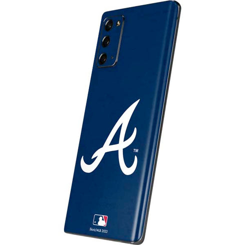 MLB Atlanta Braves - Solid Distressed Galaxy Note20 5G Skin